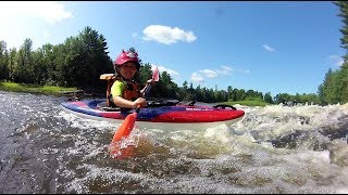 Teaching kids to kayak