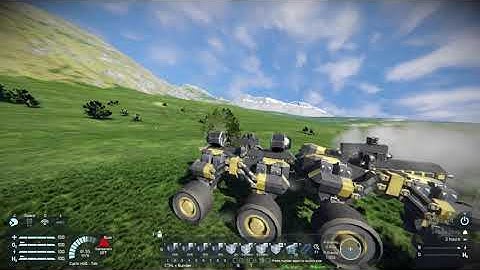 Space Engineers - Prototype Suspension Frame testing