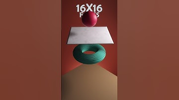 Cloth Resolution Test | 64x64 vs 265x265 vs Torus – FX Drop Simulation  #loopixel#cgi #shorts