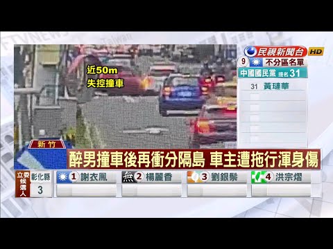 阻陌生醉男開走愛車 車主慘遭拖行滿身傷－民視新聞