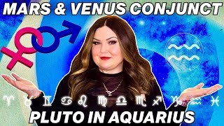Mars & Venus Conjunct Pluto in Aquarius | All 12 Signs