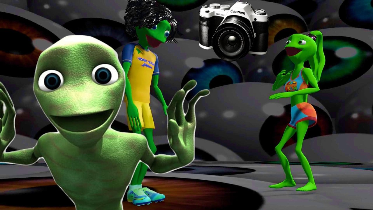 ALIEN DANCE PARTY (Eyes Everywhere) 🛸 Funny Alien Meme Music Video ...