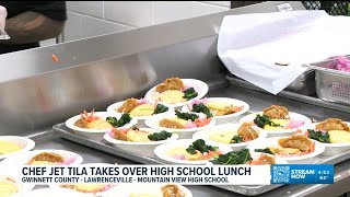 Food Network Chef Jet Tila introduces new flavors at Gwinnett County high school