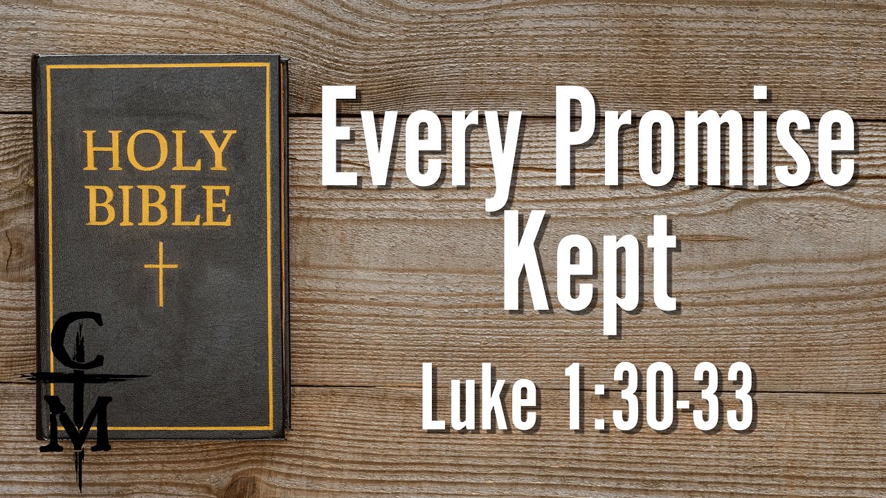 Luke 1:30-33 God Keeps Every Promise Devotion Video - YouTube