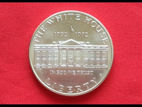 WHITE HOUSE BICENTENNIAL Silver Dollar 1992 - США Доллар Белый Дом