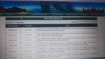 Sub Inspector Result II PPSC FPSC News Update II Sub Inspector Result II Educators New Session