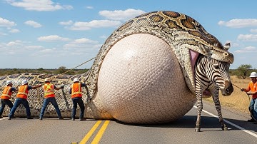 Heroic Rescue Team Saves a Poor Zebra from Inside a Giant Python’s Belly After the Attack
