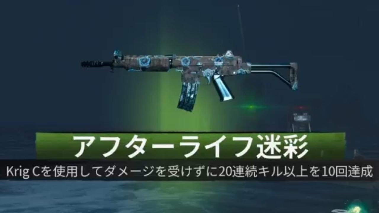 #613 CoD:BO6 ゾンビモード Krig C(KRIG C)アフターライフ迷彩解除(マスター迷彩)迷彩解除チャレンジ アサルトライフル ...