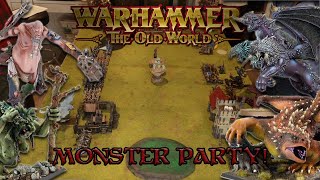 High Elves vs Empire - Monster party | Warhammer Fantasy 8th edition screenshot 2