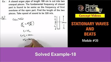 Class 11 Physics | Stationary Waves & Beats | #39 Solved Example-18 on Superposition of Waves