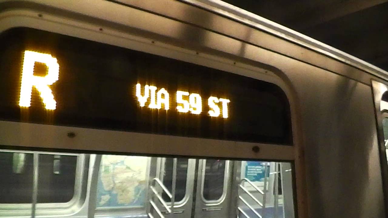 IND Queens Boulevard Line: Manhattan-bound R160A R Train@63rd Drive/Rego Park