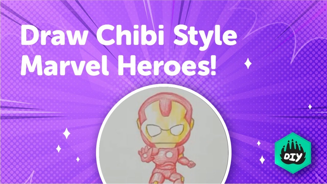 How to Draw Chibi Style | Marvel Heroes | Chibi Art | Drawing For Beginners