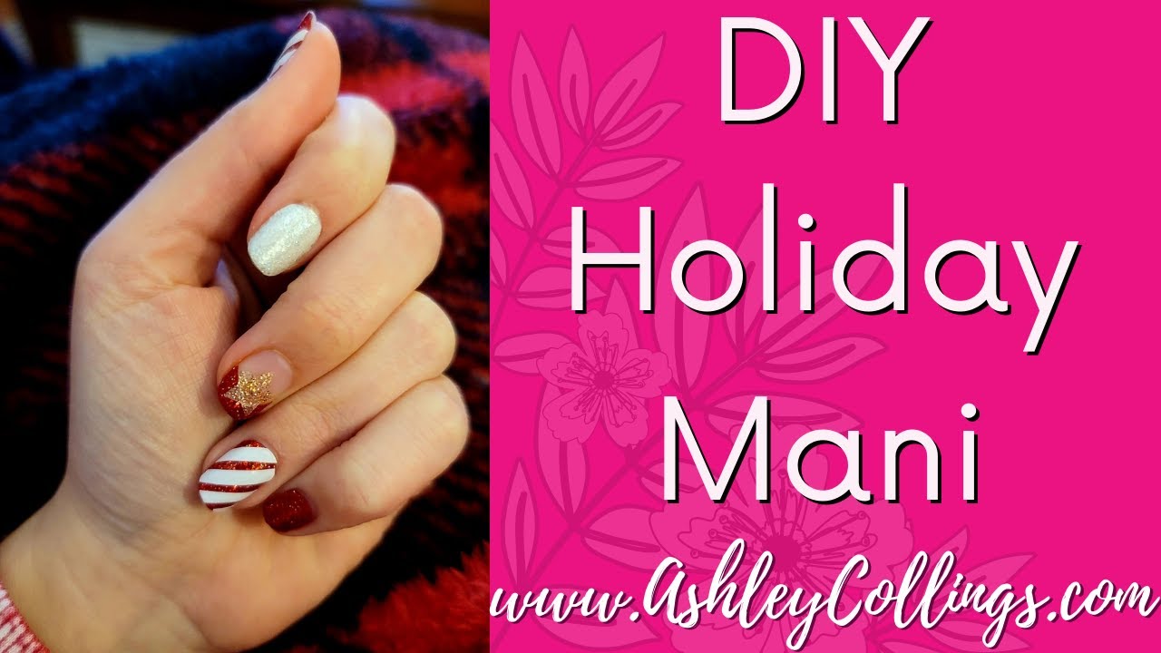DIY Candy Cane Christmas Mani with Color Street - YouTube