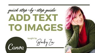 Adding Text to an Image in Canva | Quick Graphic Solutions