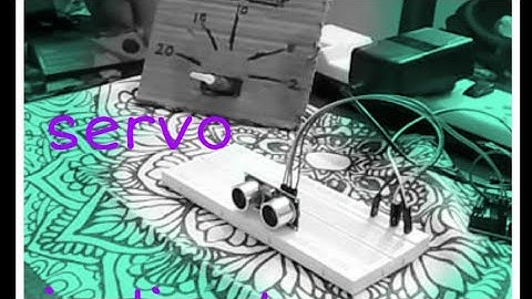 how to make distance servo indicator with Arduino