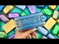 ASMR Soap Boxes With Glitter Foam And Starch Crushing Soap 4K 비누를 부수다 