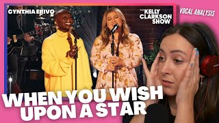 WHEN YOU WISH UPON A STAR Kelly Clarkson & Cynthia Erivo | Vocal Coach Reacts (& Analysis)