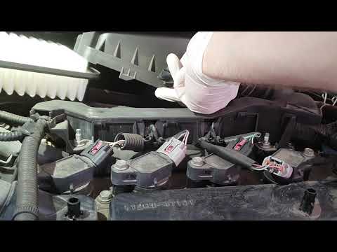 Как поменять воздушный фильтр на Тойоте с двигателем 1.33 (1NR-FE).