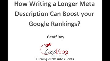 How Writing a Longer Meta Description Can Boost your Google Rankings