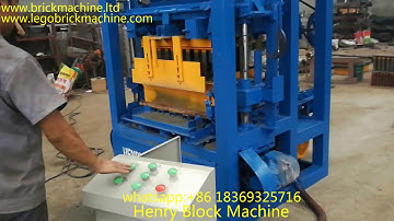 Host machine of semi-automatic block making machine QT4-24 testing for our customer in Tanzania