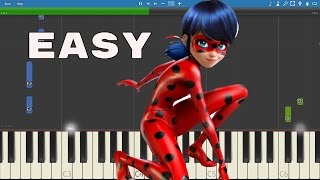 Vignette de la vidéo "How to play Miraculous Ladybug Theme - EASY Piano Tutorial"