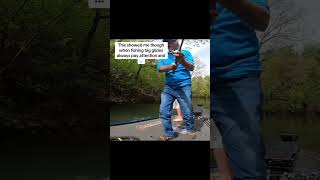 Bass jumps OUT OF THE WATER to eat my Glide Bait #fishing #bassfishing #glidebait #bassfishinglife