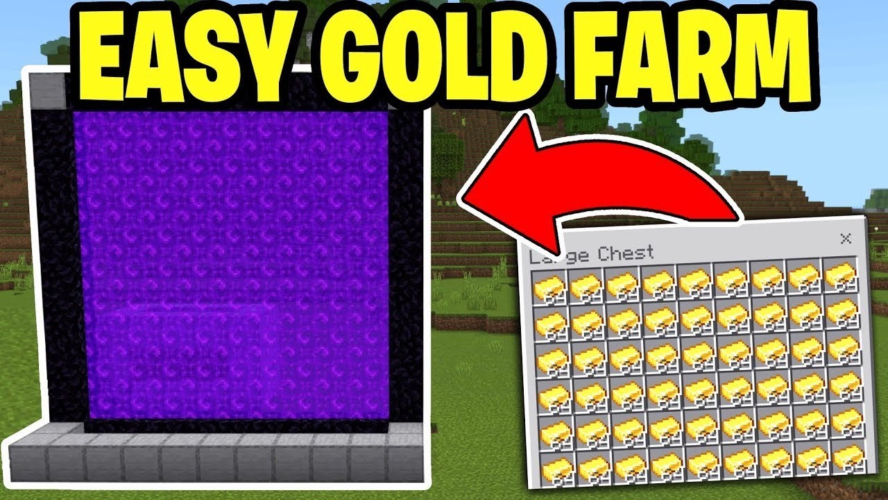 Minecraft gold farm prepration - YouTube