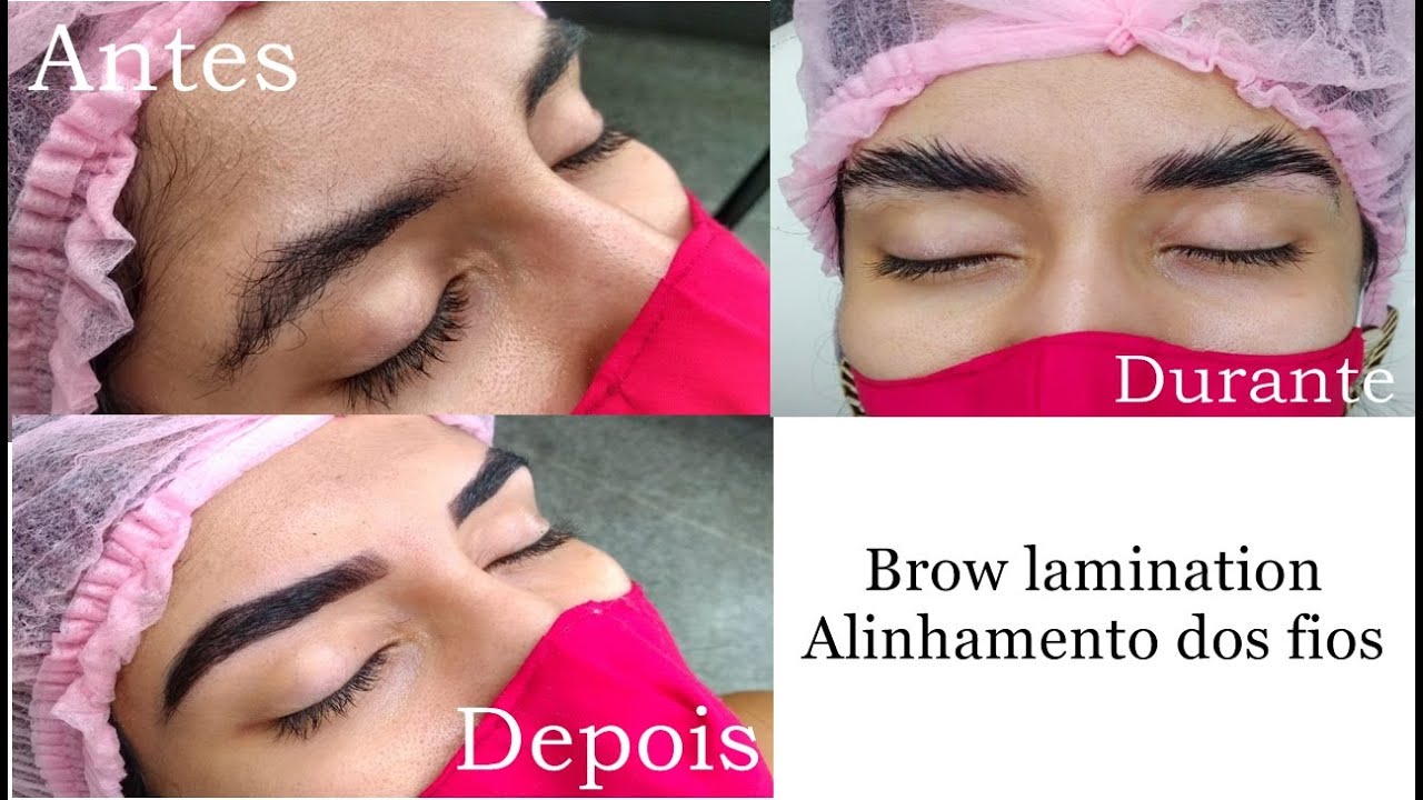 Passo a passo Brow lamination / alinhamento dos fios YouTube