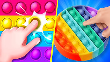 Pop Us! Very satisfying and relaxing ASMR slicing video