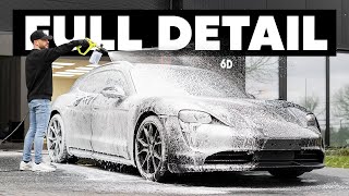 Dirty Porsche Taycan Sport Turismo  Full Detail