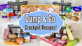 6 DUMP \& GO CROCKPOT DINNERS | The EASIEST Tasty Slow Cooker Recipes! | Julia Pacheco
