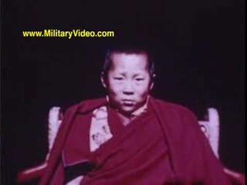 This is a short clip. The entire video is 70 min. For more details go to www.militaryvideo.com This Video contains two films. The first was produced by the OSS during WWII and documents the journey of a US military and diplomatic mission from Gangtok, India, to Lhasa, Tibet during World War II. The party journeys through Natu La and Kechu La passes, stops at the British trail station, Gyantse, reviews troops of Tropji Regiment and is ferried across the Brahmaputra River. Scenes of Tibetan natives, terrain, travel facilities, housing,a New Year religious festival, the Dalai Lama's palaces in Lhasa, monasteries and other religious buildings. The second film produced in the 1950s looks at the communists take-over of Tibet. IT PORTRAYS THE BACKGROUND OF COMMUNIST INFILTRATION INT TIBET SINCE 1950, PROGRESSIVE AGGRESSION LEADING TO THE TAKE-OVER BY CHINA AND FLIGHT OF THE DALAI LAMA. INDICATES THE INDIAN REVERENCE FOR THE LAMA AND RE- SENTMENT AGAINST THE THREAT TO BUDDHISM.IN INDIA, HIGH-RANKING BUDDHIST MONK NGAWANG IHUTHOP, WHO HAS FLED FROM RED CHINESE PERSECUTION IN TIBET, DESCRIBES HARDSHIPS UNDER COMMUNISM. A RESUME OF THE STAND OF TIBET"S PEOPLE AGAINST THE REDS AND THE FLIGHT OF REFUGEES INTO INDIA IS GIVEN.