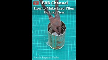 How to make old rusty pliers look good and look like new again #shorts