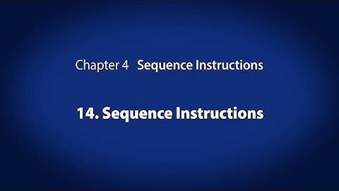 4. Sequence Instructions　－　Sequence Instructions〈Your First PLC (15/19)〉