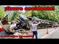 Grave accidente bajando una loma muy peligrosa entre Bogota - Villavicencio sector Quebrada Blanca