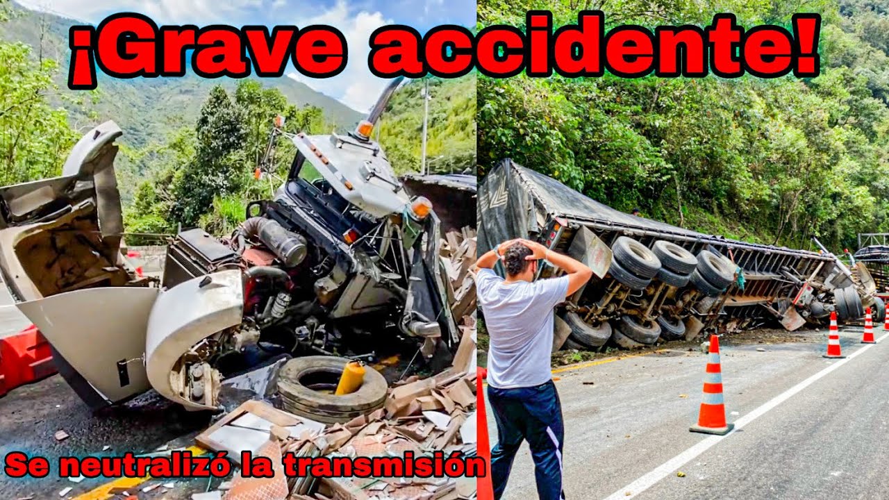 Grave accidente bajando una loma muy peligrosa entre Bogota - Villavicencio sector Quebrada Blanca - YouTube