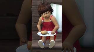 Essens Chaos mit Kleinkindern sims4 gaming eating summervibes youtubeshorts shortsclip