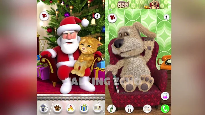 (MOST VIEWED VIDEO) Talking Santa Meets Ginger Echo vs Talking Ben Echo