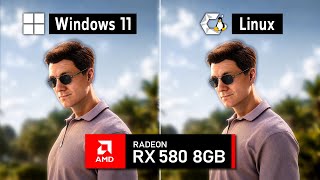 Windows 11 vs Linux (VRAM Fix) - RX 580 (Adrenalin 26.5.2 vs MESA 26.1.2)
