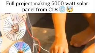 🤯6000 Watt Solar Panel From old CDs!!