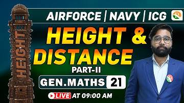 अटल Batch | Height and Distance -2 | Airforce Gen. Maths Classes 2024 | Gen Maths for Airforce, Navy