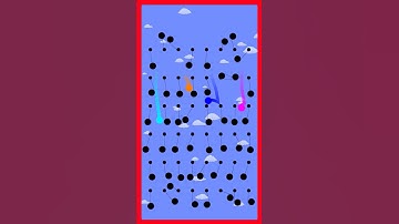 Guess: Who will be the winner? Short video Marbles race in Algodoo