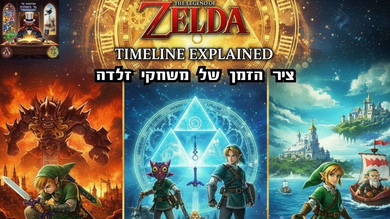 ציר הזמן של משחקי זלדה | הפודקאסט של מר נוסטלגיה 4#