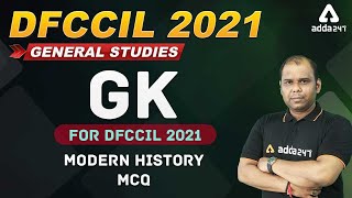 Railway DFCCIL Vacancy 2021 | Modern History MCQ GK For DFCCIL #Adda247