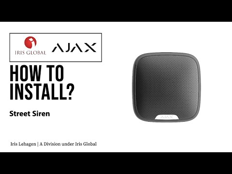 Ajax Systems Street Siren Безжичен Сирена за аларма На батерия За външно ползване 113дБ 20x20см. Черно