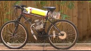 hydrogen powered 80CC 2 stroke bicycle