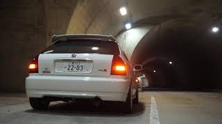 シビック EK9 直管 ゼロファイター ストレート＋5zigen SUPER LAP