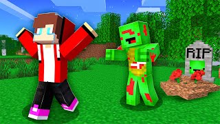 JJ Pranked Mikey as DEAD MAN in Minecraft