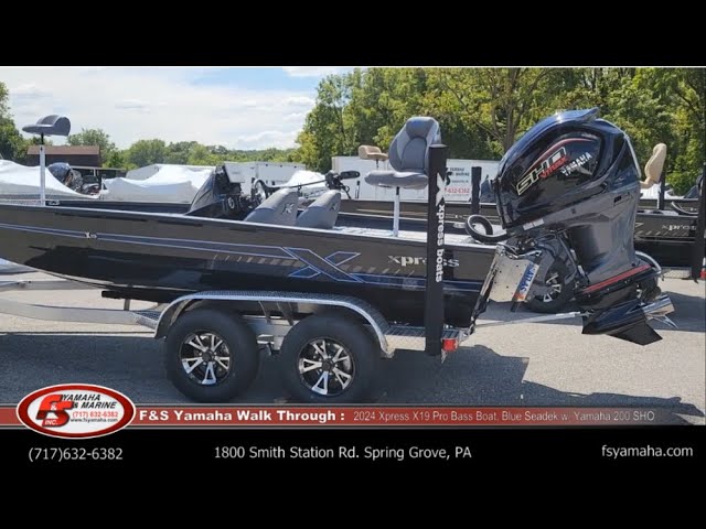 2024 Xpress X19 Pro Bass boat, Blue Seadek, Yamaha 200 SHO. F & S Yamaha,  Hanover PA 