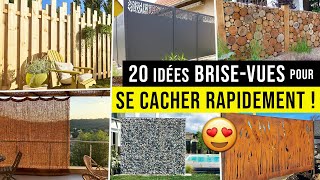 20 Idées de BRISE-VUE pour se CACHER d’un Vis à Vis !